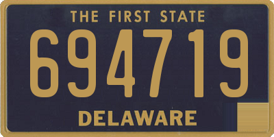 DE license plate 694719