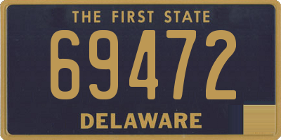 DE license plate 69472