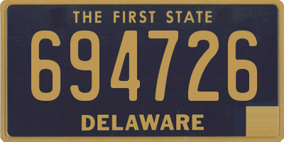 DE license plate 694726