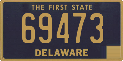 DE license plate 69473