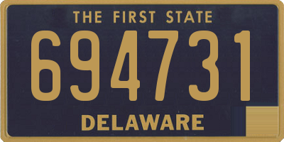 DE license plate 694731