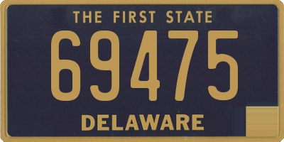 DE license plate 69475