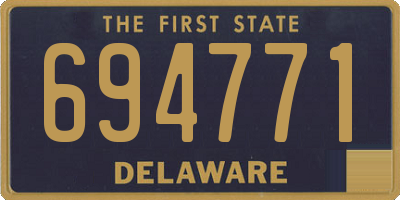 DE license plate 694771