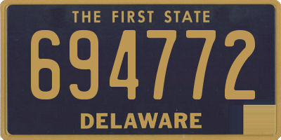 DE license plate 694772