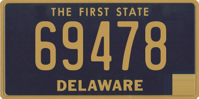 DE license plate 69478