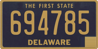DE license plate 694785