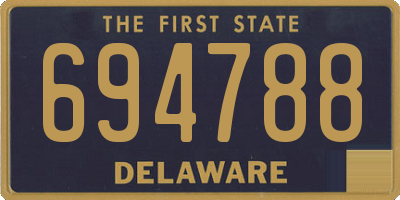 DE license plate 694788