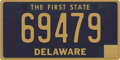 DE license plate 69479