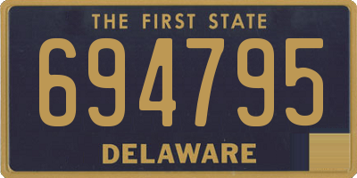 DE license plate 694795