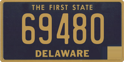 DE license plate 69480