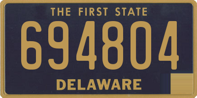 DE license plate 694804
