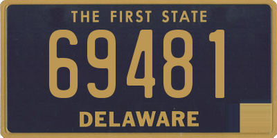 DE license plate 69481