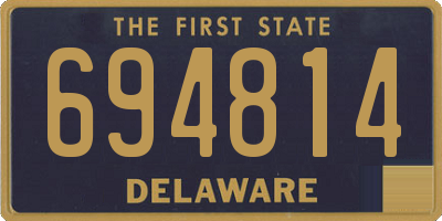 DE license plate 694814