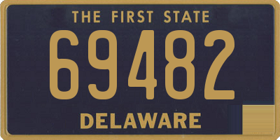 DE license plate 69482