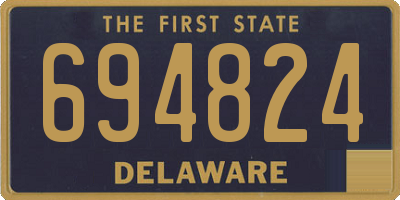 DE license plate 694824
