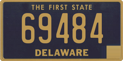 DE license plate 69484