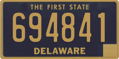 DE license plate 694841
