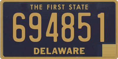 DE license plate 694851