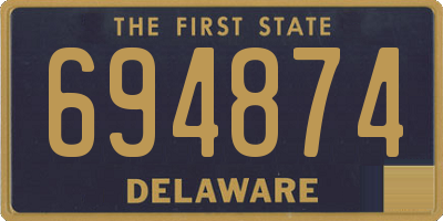 DE license plate 694874