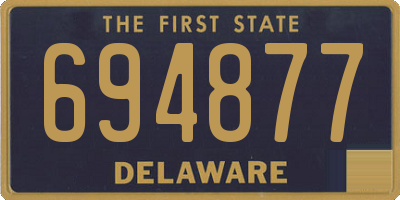 DE license plate 694877