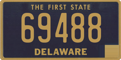 DE license plate 69488