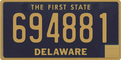 DE license plate 694881