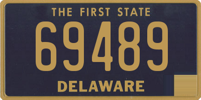 DE license plate 69489