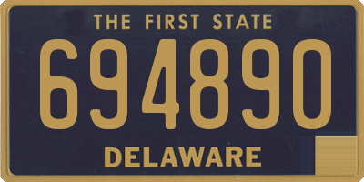 DE license plate 694890