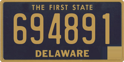 DE license plate 694891