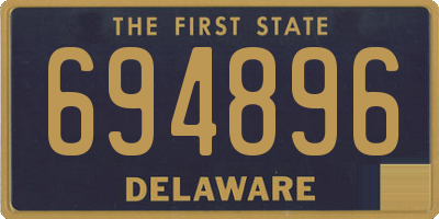 DE license plate 694896