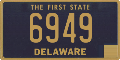 DE license plate 6949
