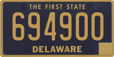DE license plate 694900