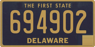 DE license plate 694902