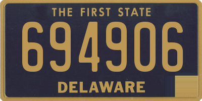 DE license plate 694906