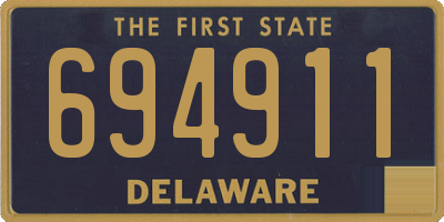 DE license plate 694911