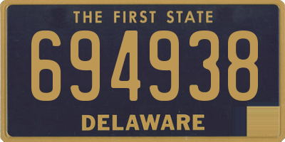 DE license plate 694938