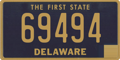 DE license plate 69494