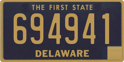 DE license plate 694941