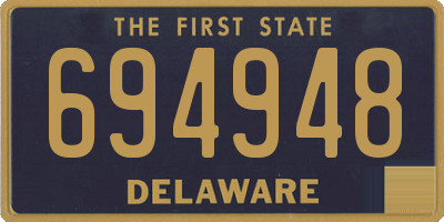 DE license plate 694948