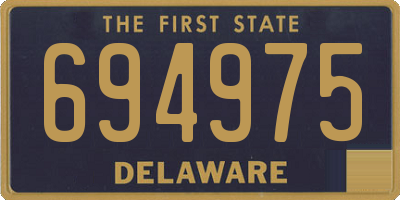 DE license plate 694975