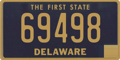 DE license plate 69498