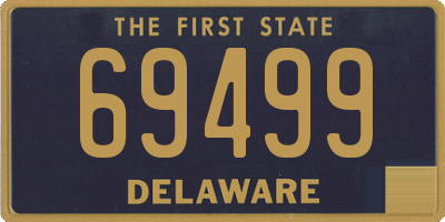 DE license plate 69499