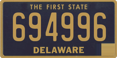 DE license plate 694996