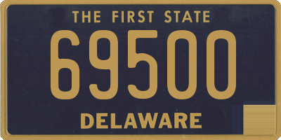 DE license plate 69500