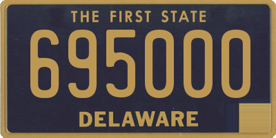 DE license plate 695000