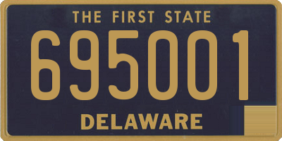 DE license plate 695001