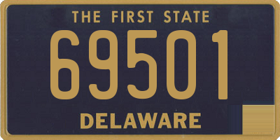 DE license plate 69501