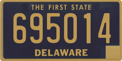 DE license plate 695014