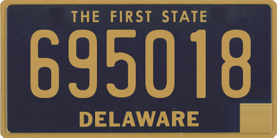DE license plate 695018
