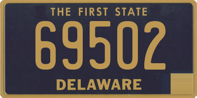 DE license plate 69502
